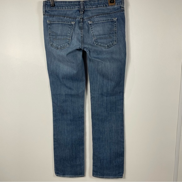 2 Pair American Eagle Outfitters Denim Jeans Dark Wash & Med-Light wash Size 2 - Picture 12 of 16